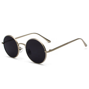 Classic Round Mirror Lens Sunglasses Men