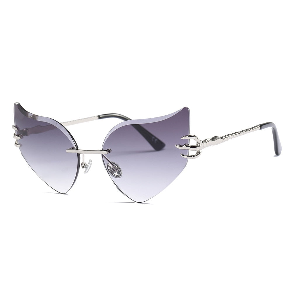 Diamond-cut Wing Butterfly  Woman Sunglasses